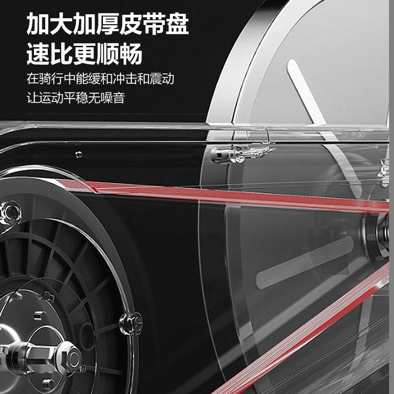 Home spinning silent exercise bike indoor bicycle bicycle female weight loss exercise adult fitness equipment black silent model/with mobile phone holder