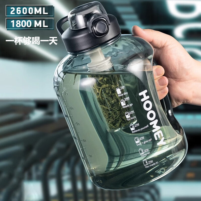 Dear Ton Bucket Summer Large Large Capacity Water Cup High Temperature Resistant Outdoor Portable Dundun Cup Big Belly Cup Girls Good-looking Mint Green-2.6L Food Grade PC Can Boil Water