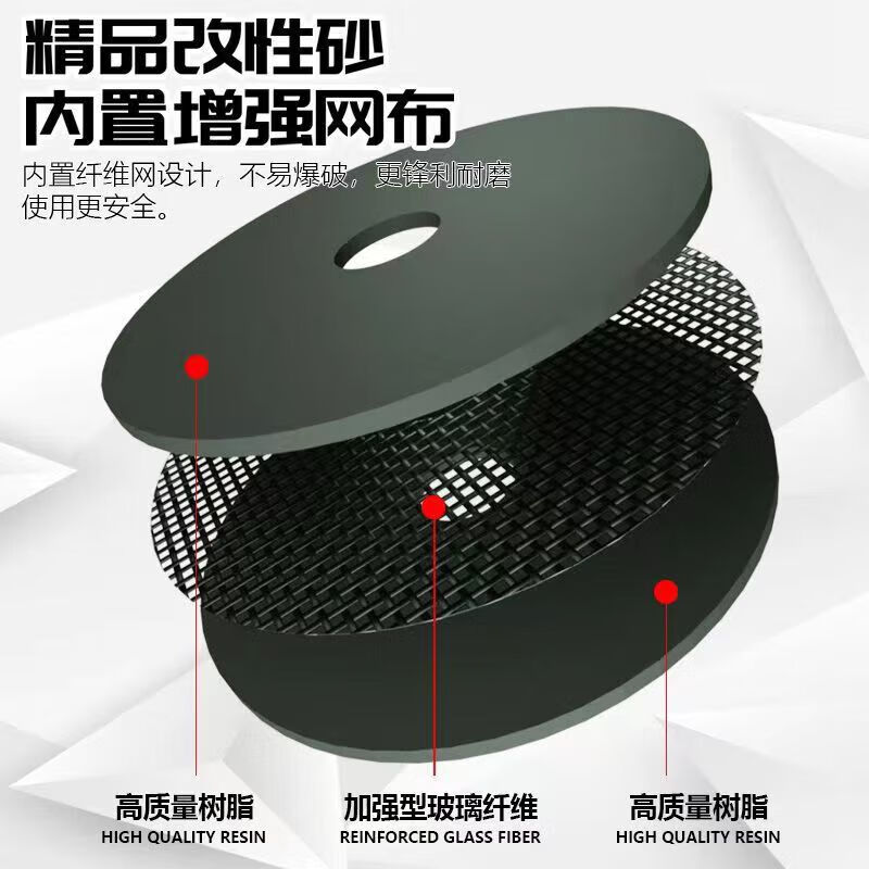 BIGWHITESHARK whole piece of 100 industrial polishing discs, grinding wheel discs, cutting discs, grinder angle grinder discs, angle grinder grinding discs, BIGWHITESHARK 100*6*16 (200 pieces per piece)