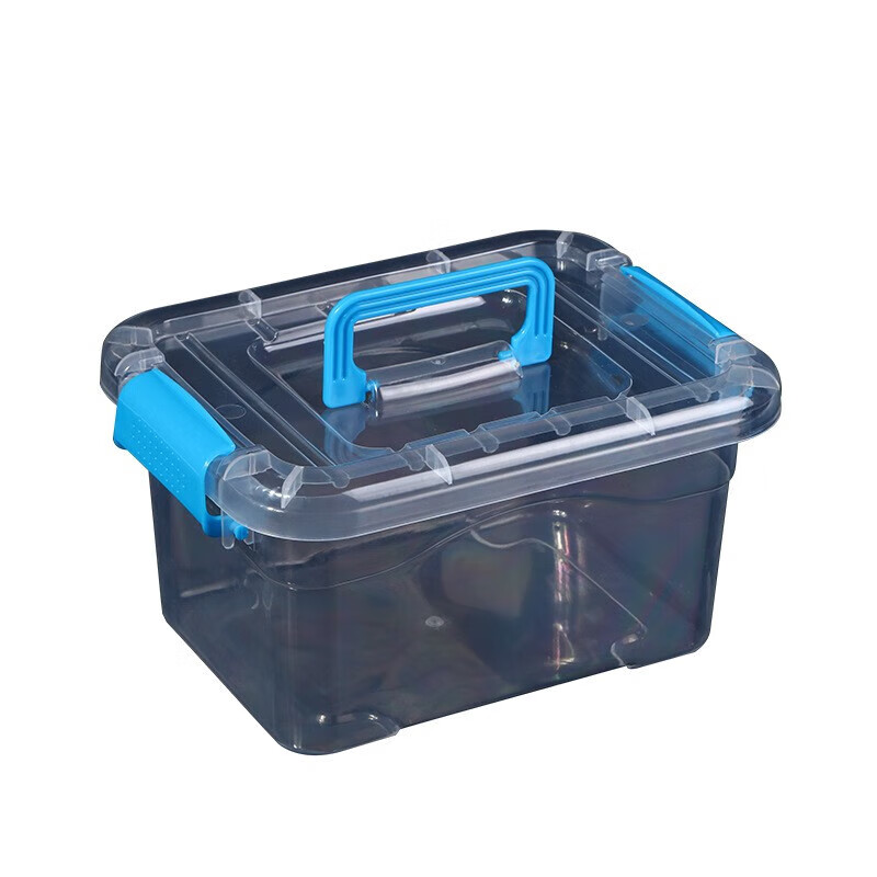 Oin PP grade transparent covered plastic storage box suitcase desktop storage box - minimum batch of 10 (delivery period 3-5 days) small square bucket (transparent)