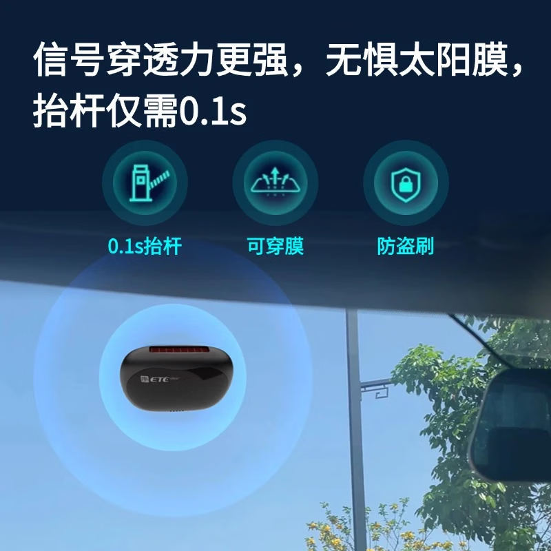 Chiyimei 2026 smart card-free ETC national universal motorcycle etc screen display voice sticker-free hidden etc processing new product upgraded screen display + AI voice broadcast - free bracket