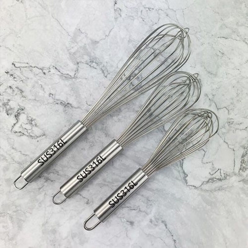 Carole 316 stainless steel bold commercial manual egg beater 16 lines egg whipping cream beater mixer baking tools ordinary grade stainless steel 430 models 5 inches approximately (the total length of 15 cm is too small)