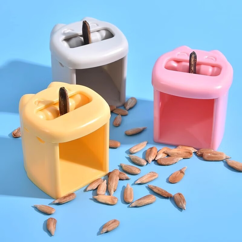 Magical tool for cracking melon seeds, peeling and peeling melon seeds, automatic melon seed peeling device for the elderly, small melon seed machine, magic tool for cracking melon seeds, 1 piece, pink