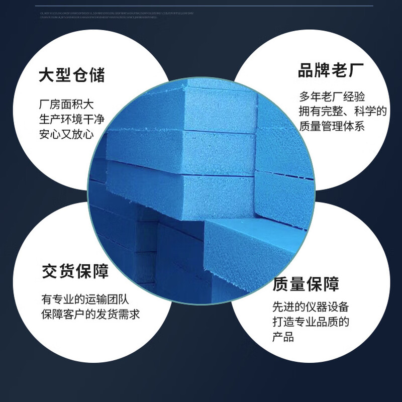 High-density foam board, high-density PS insulation board, roof and wall flame-retardant extruded board, balcony waterproof and moisture-proof floor mat, thermal insulation polystyrene board 5 pieces - length 180cm, width 60cm B1 flame-retardant board ultra-high density board thickness 9cm