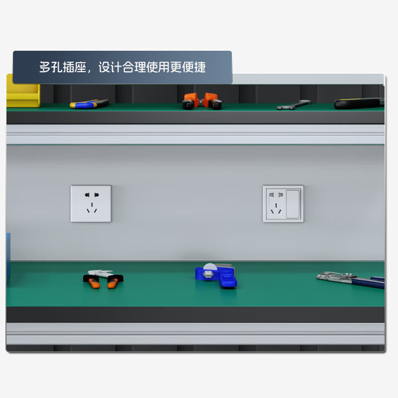 Kegan diy aluminum alloy anti-static workbench aluminum profile operating table computer table workshop factory assembly line assembly table repair table can be customized including accessories 1400*600*1600