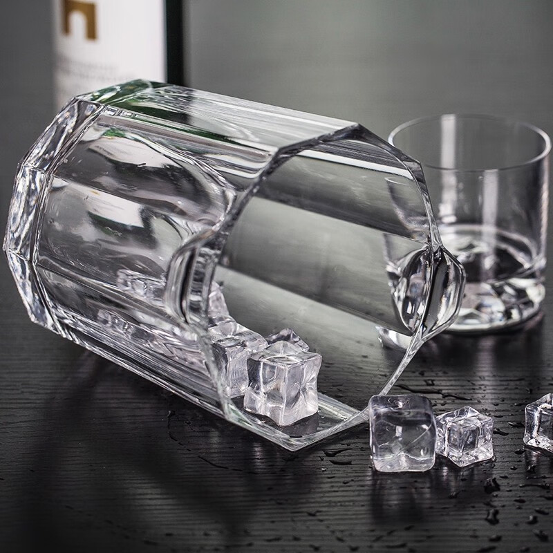 NUDE Turkey imported nude glass ice bucket champagne beer wine barrel refrigeration cooling household ice bucket ice bucket 1650ml single free ice clip