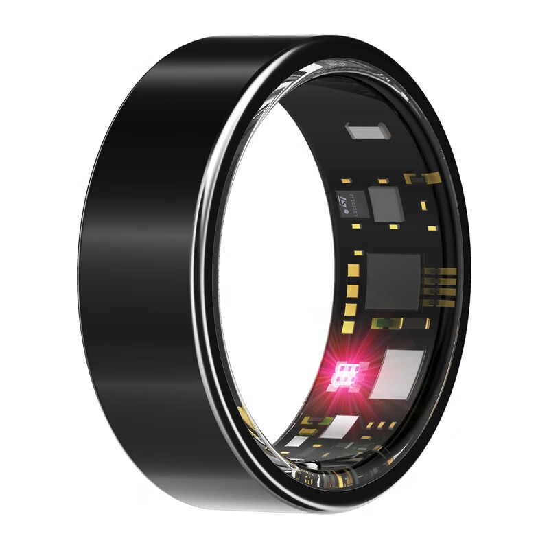Lenovo smart ring, multi-functional sports monitoring, sleep tracking, heart rate and blood oxygen intelligent detection, 5ATM sports waterproof, swimming and diving, wearable remote control, photo taking, long battery life, black size 10