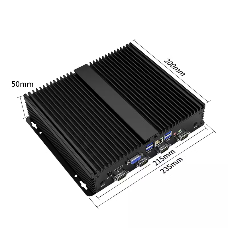 Yue Changsheng times control wall-mounted industrial computer computer RS485 serial port I5-3317U linux win7 xp computer wiring i5-3317U4G memory 128G solid state G26 chassis 2 RS485 binding posts + 4 RS232