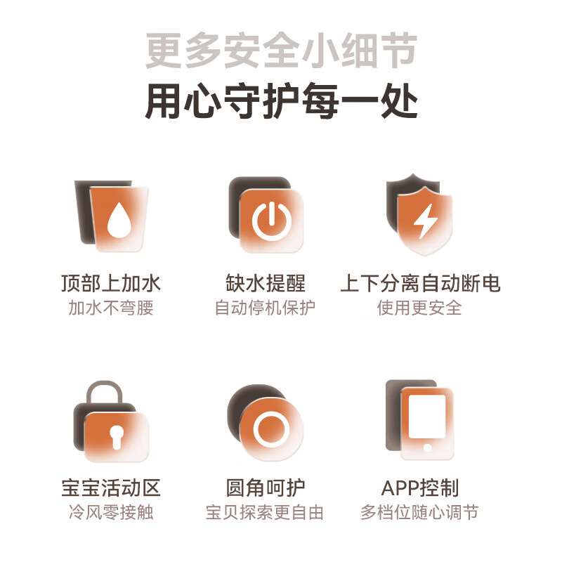 Airx Maternal and Infant Grade Fog-free Humidifier for Bedroom Home Office Pregnant Women and Infants Air Humidification with Water 800ml/h Humidification Volume H8