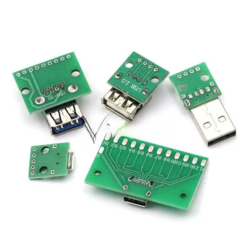 USB to 2.0 3.0 female male MICRO adapter board typec welded module circuit small board line power supply TYPE-C female mini adapter board