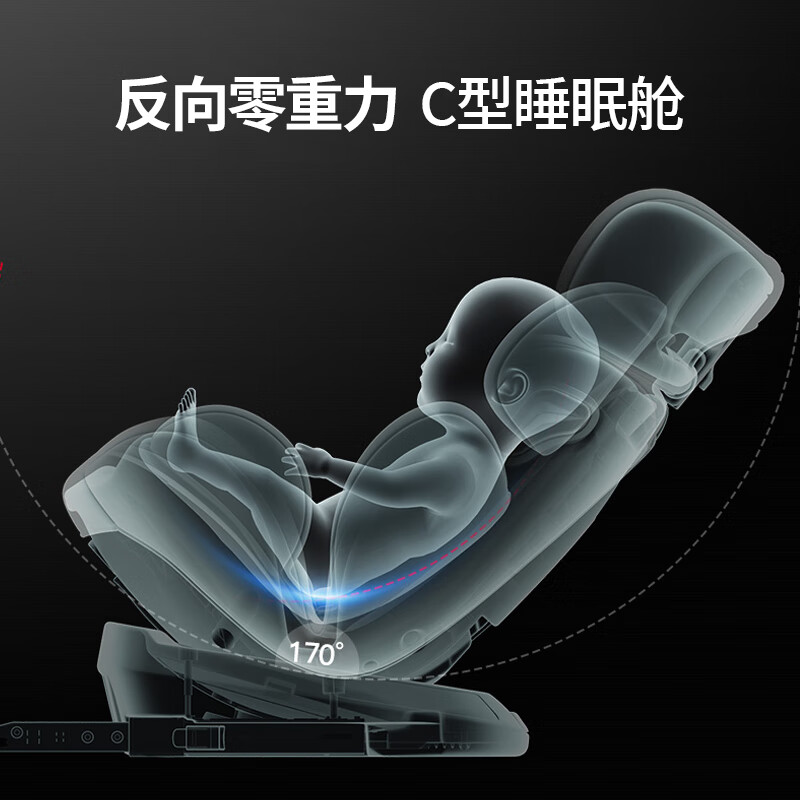 Cochildor Cochildor child safety seat 0-4-12 years old is suitable for babies to sit and recline in cars with 360-degree rotation
