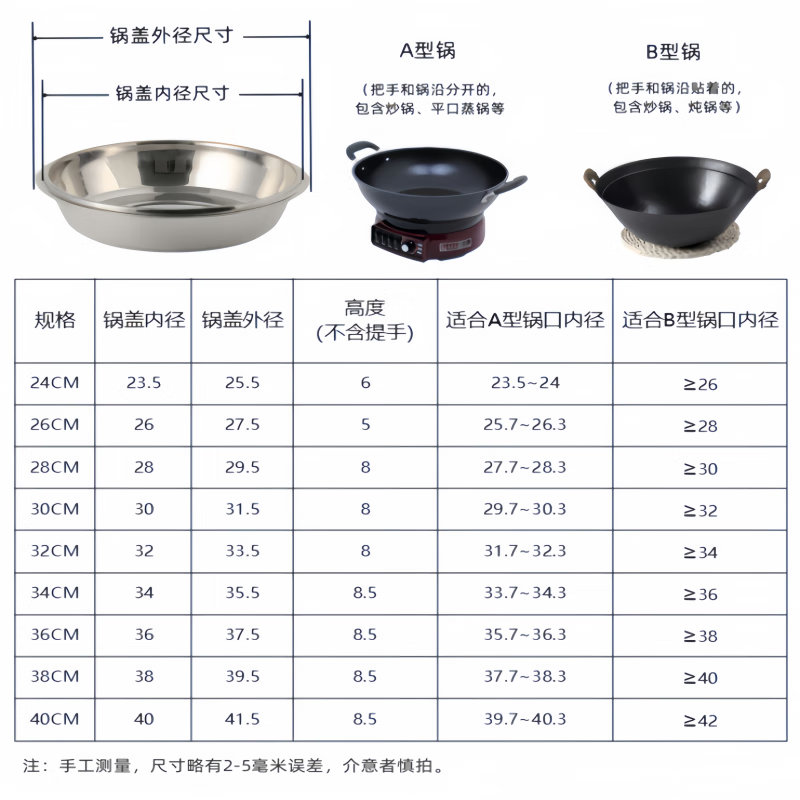 Ye Yu Stainless Steel Pot Lid Household Tempered Glass Pot Lid Universal Type Wok Pan Universal High Temperature Resistant Explosion-proof Extra Height 24CM (Lid Inner Diameter 23.5 Outer Diameter 25.5) Vertical Handle + Red Button Thickened Elegant Lid