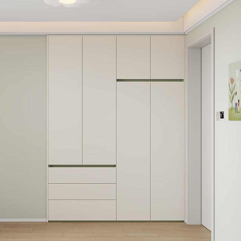 Quanyou (QUANU) Quanyou whole house custom-made children's room, teenagers' multi-functional room, tatami table and cabinet integrated wardrobe, custom-made for small apartments 1098/ (Tatami can be made, the specific amount is subject to the design plan)