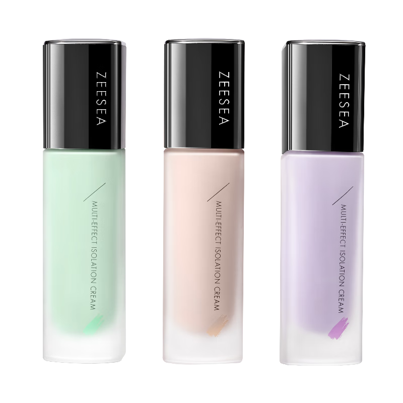 ZEESEA Nourishing Color Isolation Cream No Makeup Cream Lasting Makeup Primer Concealer Three-in-one Brightening Primer Color Purple 30g New Year