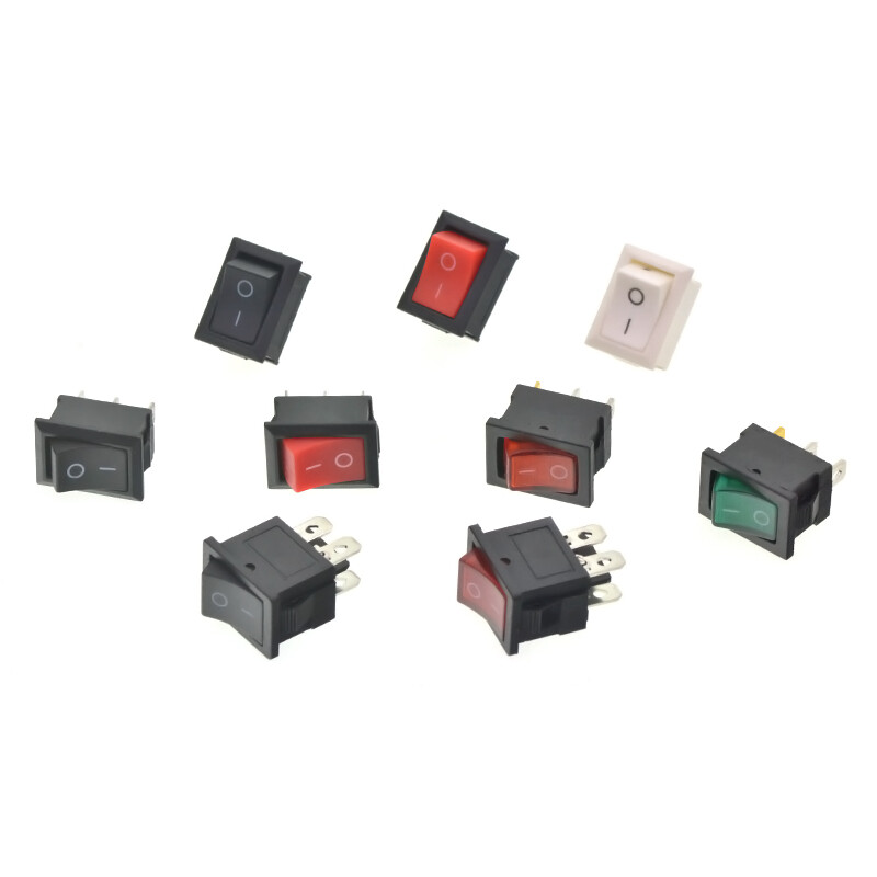 TaoTimeClub boat-shaped switch KCD1-101 water dispenser electronic scale boat-shaped rocker power button accessories 2 feet 6A250V 4 feet 2 gears black copper feet