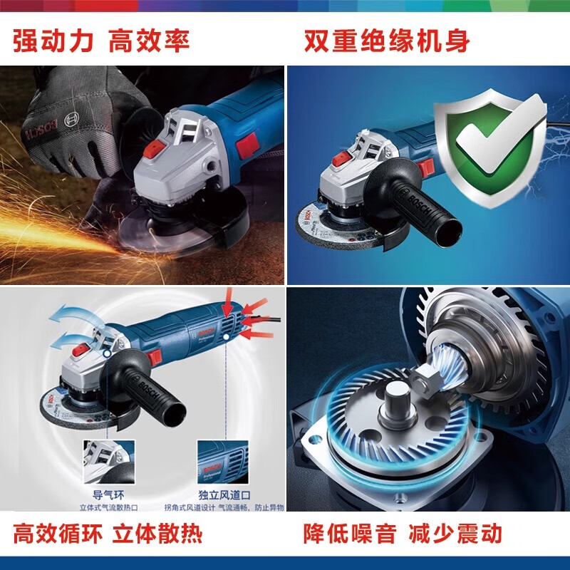 Bosch (BOSCH) angle grinder GWS700 cutting machine grinder polisher handheld household small high-power GWS 700 Bosch original standard carton packaging