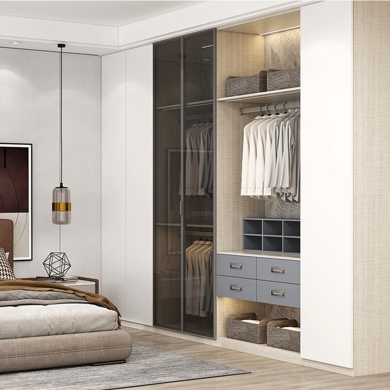 Oppein Xuanniao Wardrobe Customized Modern Minimalist Storage Cabinet Customized Living Room Cabinet Customized Six Spaces Whole House 9999/10 Package Price