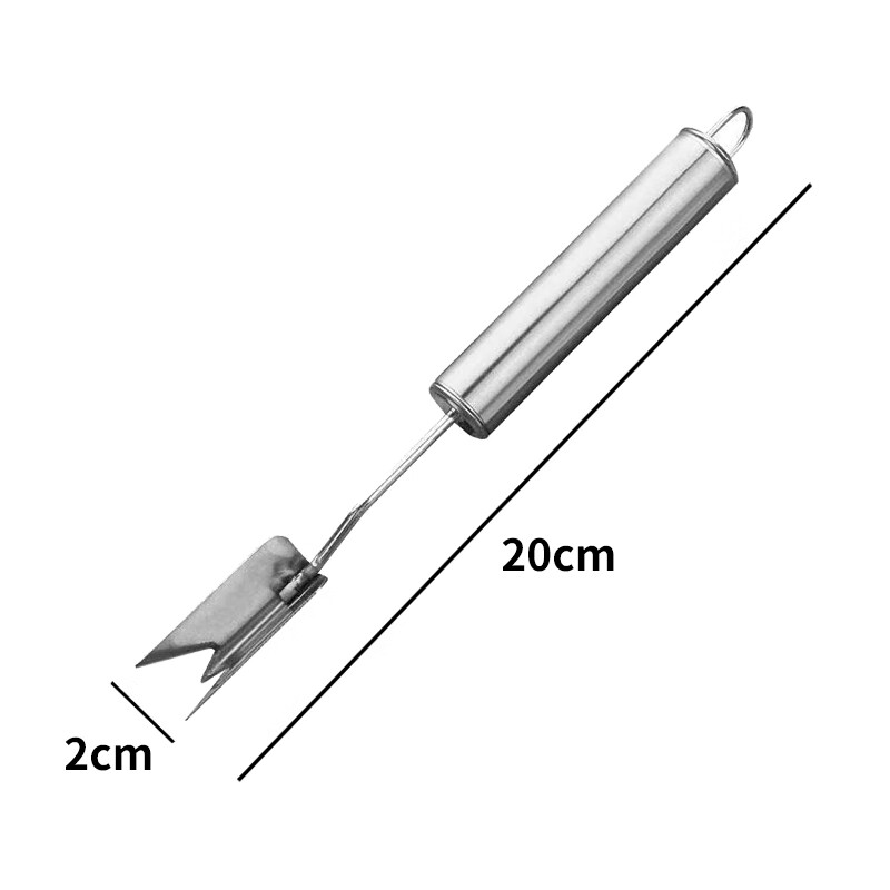 Andena all-steel pineapple clip stall gift kitchen gadget pineapple knife thickened stainless steel pineapple eye remover all-steel pineapple eye remover (1 piece)
