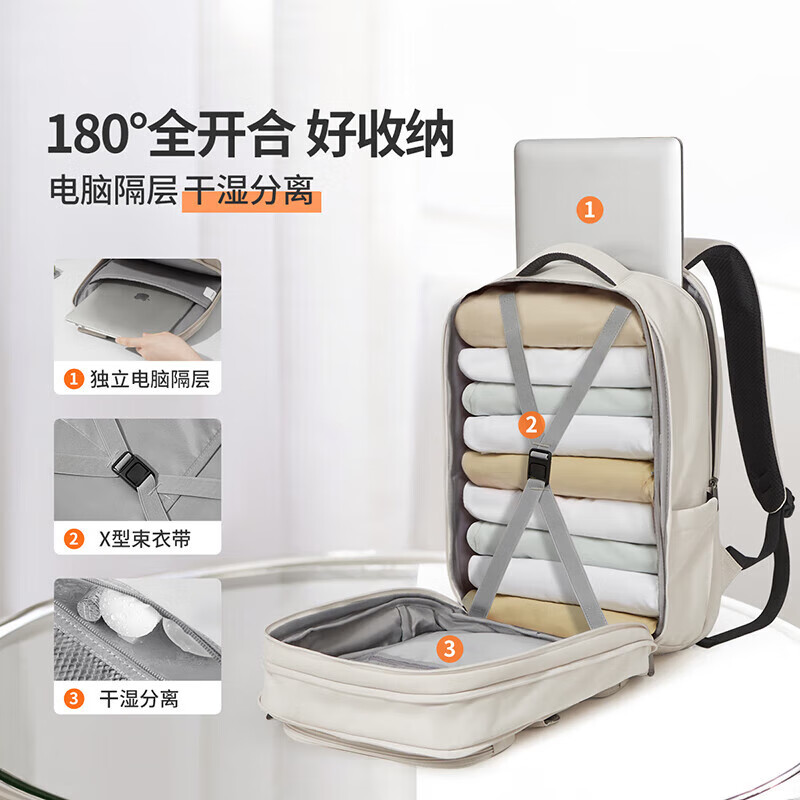 Mixi travel bag large capacity 15.6 inches laptop bag backpack men's backpack female student school bag