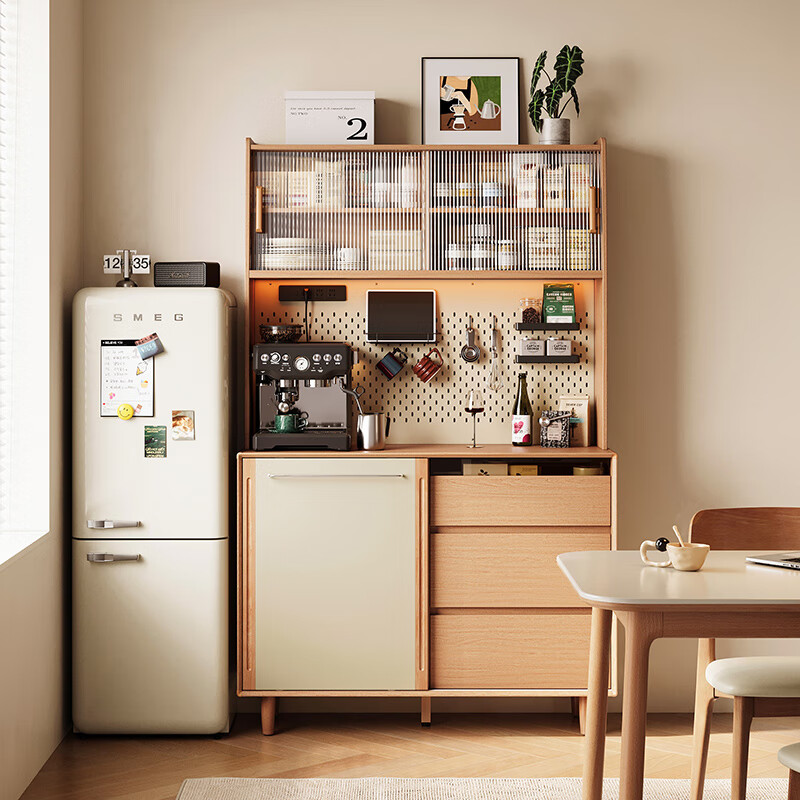 Lin's home sideboard wall integrated storage cabinet living room small apartment tea cabinet ideal home series