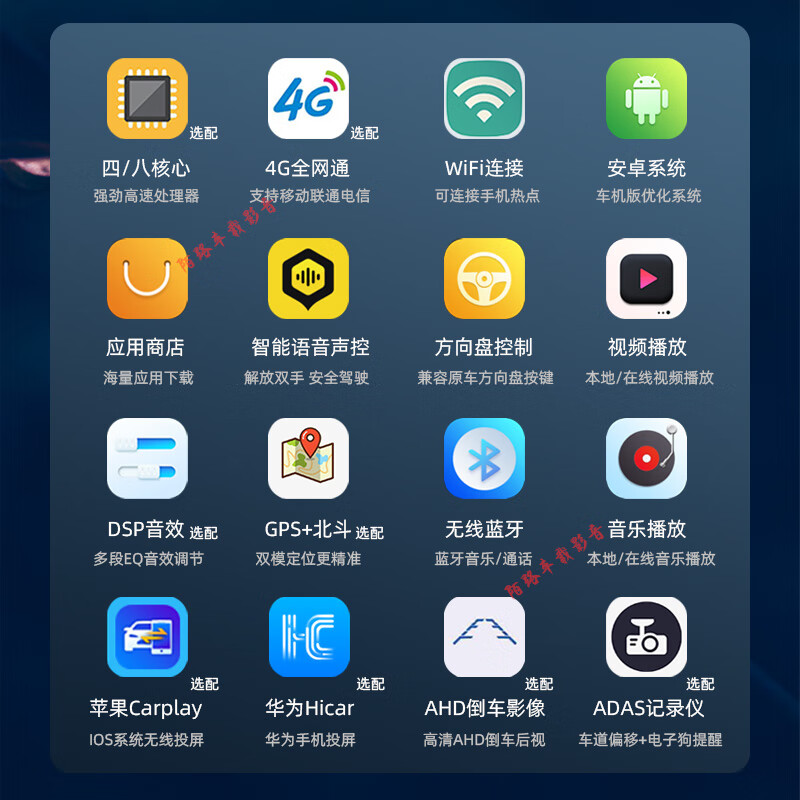 Zhuo Yonghang is suitable for 12-18 Ford New Focus modified central control display large screen Carplay navigation and reversing integrated machine quad-core WiFi version 2+32G IPS screen high optional official standard + reversing rear view