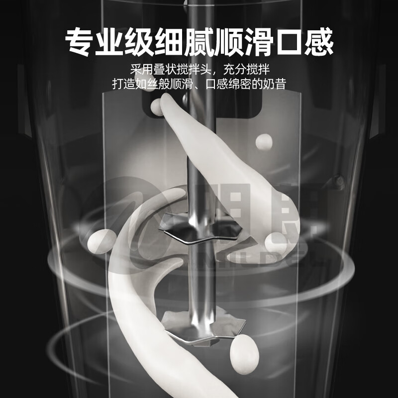 Minglang milkshake machine for commercial milk tea shops, large-capacity fully automatic electric mixer, milk frother, double-head milkshake machine, hanging cup model