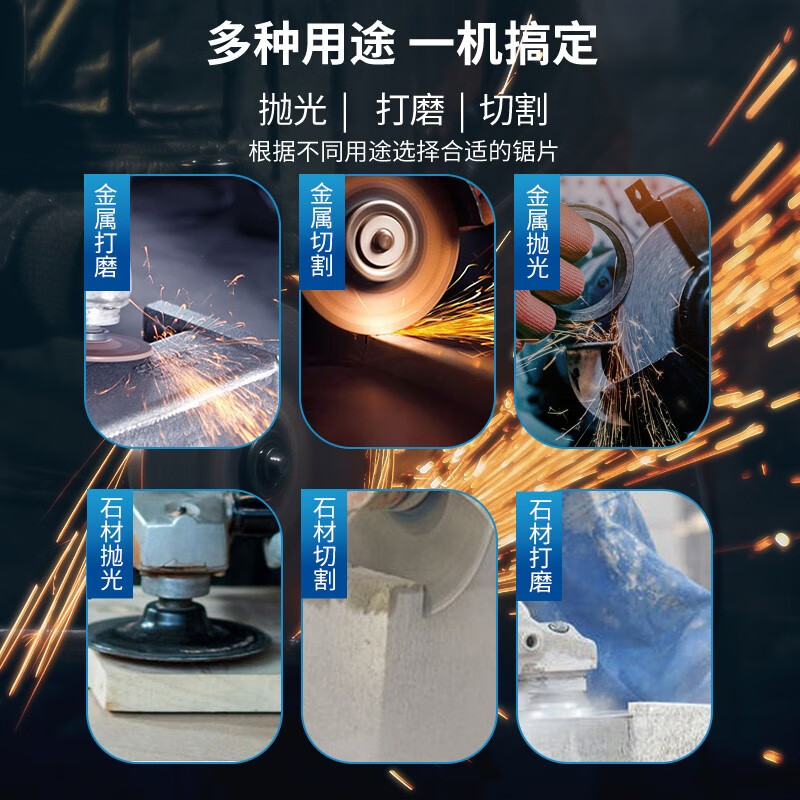 Dayi angle grinder multifunctional angle grinder polishing machine hand grinding and polishing machine household hand grinding wheel PAG01-150