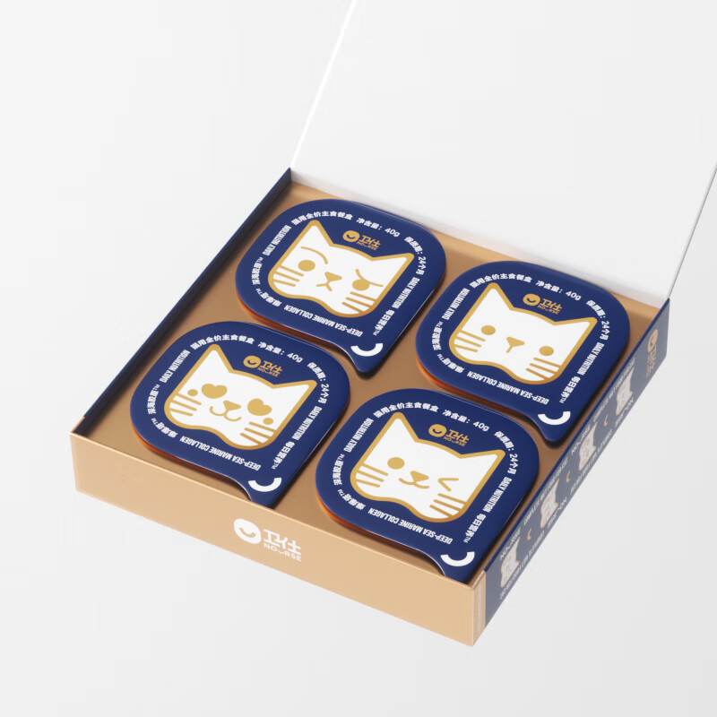 NOURSE Explosive Tower, Cat Wet Food, Canned Cat, Full Price Staple Food Lunch Box (Explosive Bucket Series), Double Layer Mousse 160g