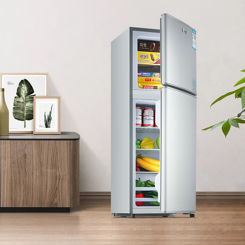 CHIGO double-door refrigerator 80 liters two-door mini dormitory rental small apartment household refrigerated freezer small refrigerator energy-saving freshness and low noise BCD-80A138D trade-in
