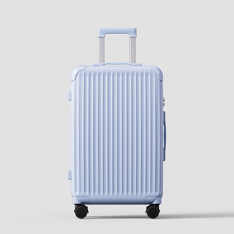 Reebok suitcase PC trolley case multifunctional boarding case travel password case leather case Roland purple 20 inches