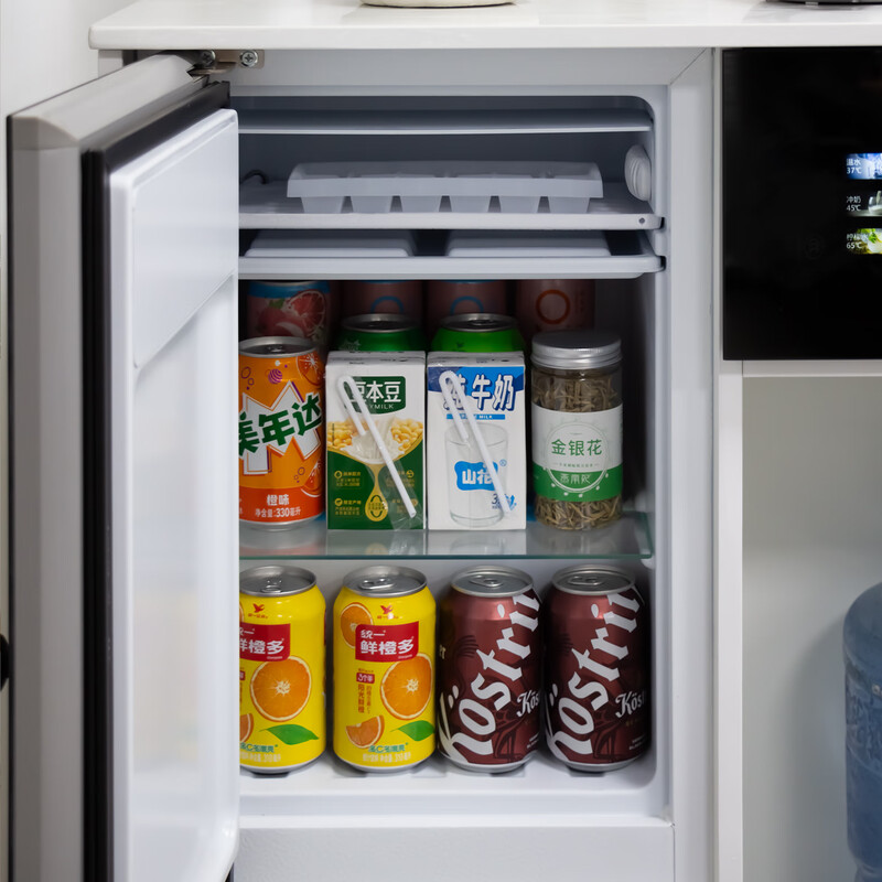 Meijia Meiju 2025 new cream style fully automatic tea bar machine all-in-one cabinet water dispenser with refrigerator refrigeration household high-end white (can be as low as around 5) hot and cold type