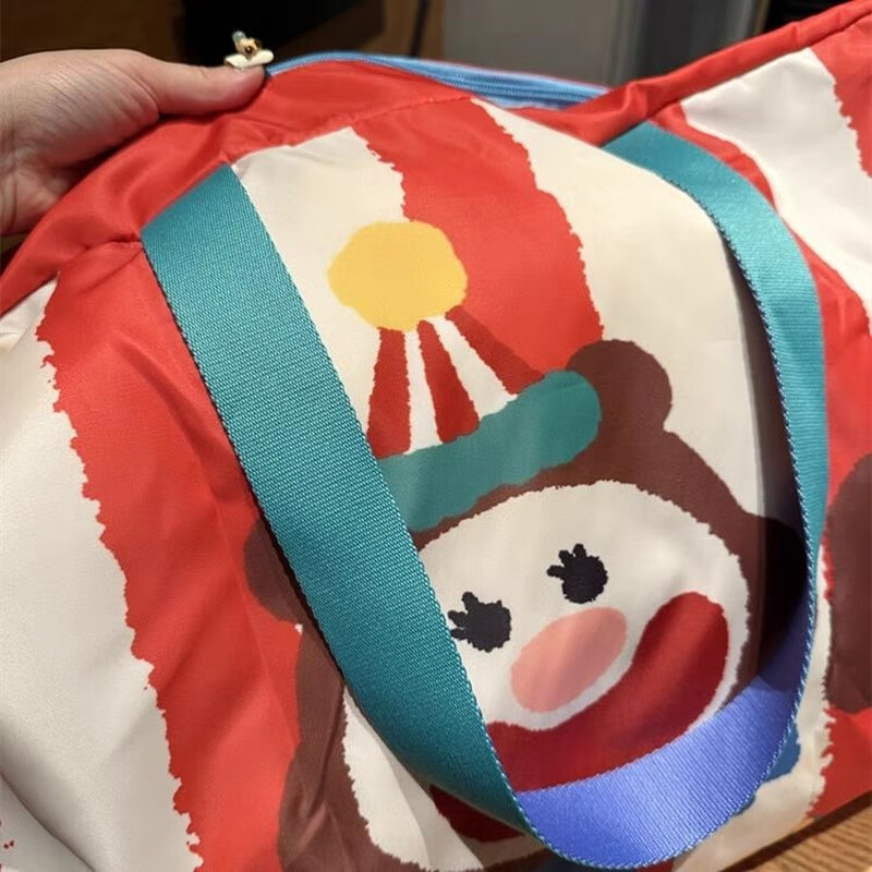 Kindergarten quilt storage and packing bag cartoon thickened waterproof and mildew-proof bag quilt anti-60*40*15 white bear (excluding small storage bag)-T59