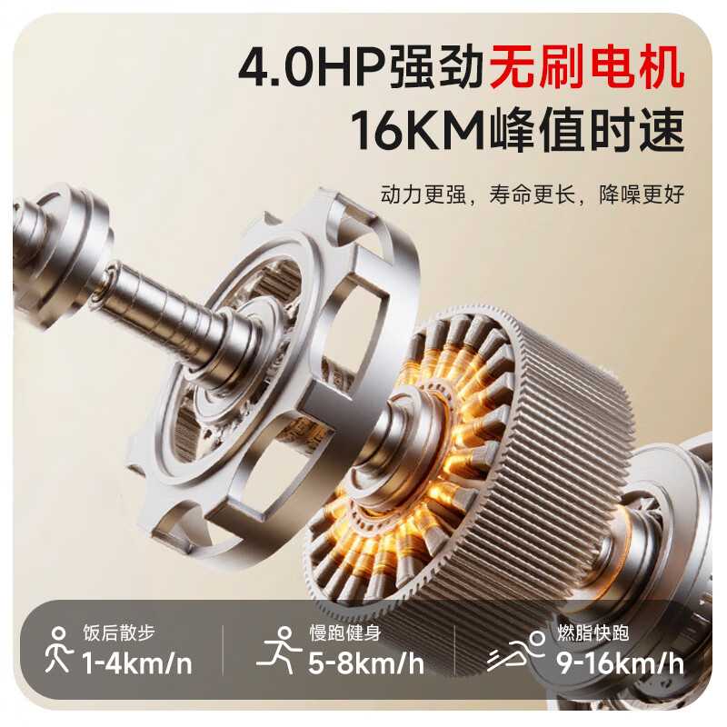 Heisman M2 treadmill for home use, all-in-one folding silent shock-absorbing small walking machine without installation, dedicated for weight loss, exclusive version - 4.0 powerful motor/630MM large treadmill/Bluetooth speaker