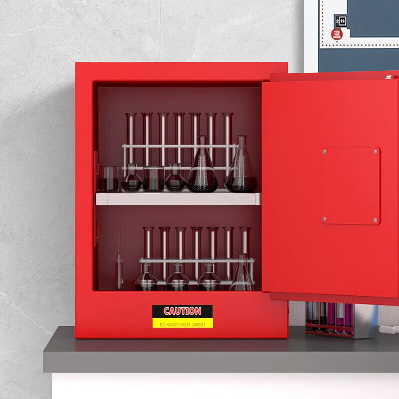 Baigang all-steel explosion-proof cabinet chemical safety cabinet flammable and explosive hazardous chemicals storage cabinet 45 gallon red