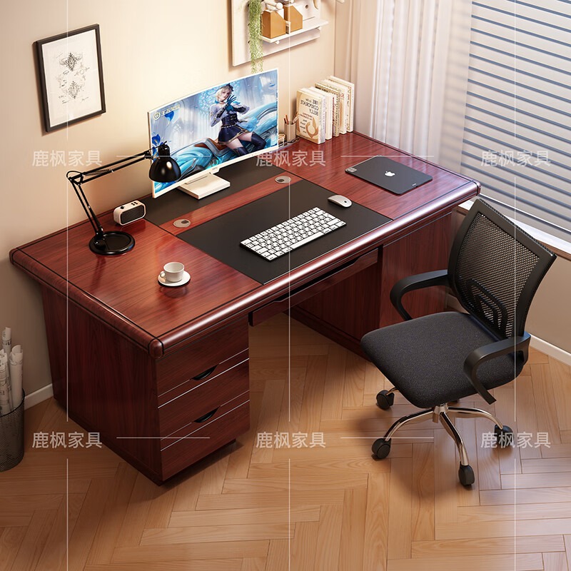 Office boss desk home desk single desk staff financial desk workbench simple modern desktop computer desk customized