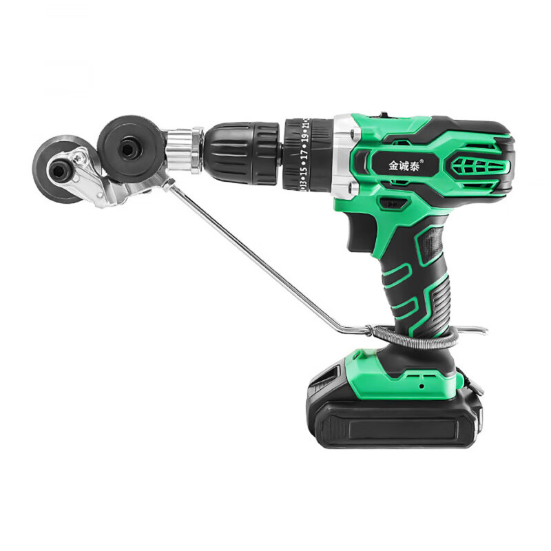 The perfect hand electric drill is converted into a shearing device and converted into a metal plate cutter. The new artifact iron scissors is converted into a cutter. A universal shearing device + hand electric drill.