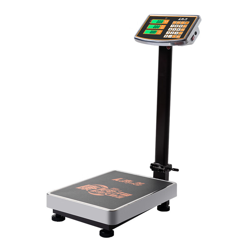 Xiangshan Kangmei waterproof floor-standing electronic scale commercial platform scale high-precision stainless steel seafood and aquatic products special electronic scale cargo scale large industrial express weighing scale upgraded stainless steel 150kg-LCD display