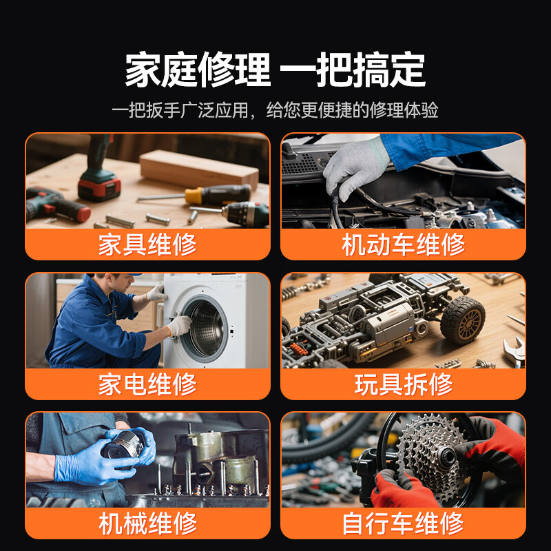 Shanze dipped plastic adjustable wrench 8 inches household universal adjustable spanner large opening bathroom adjustable spanner SZ-BS03