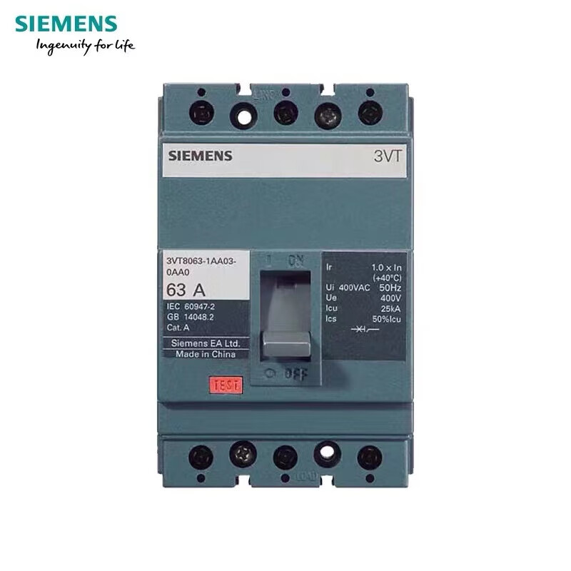 Siemens 3VT8 molded case circuit breaker original 4p 500A