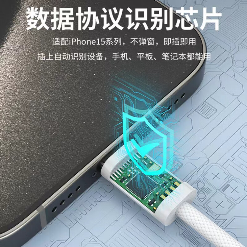 Original adapter for Apple 16 promax iPhone 16/15/14 headphone adapter for charging and listening to music two-in-one live broadcast transfer Apple 16/15 special braided typec headphone port + typ