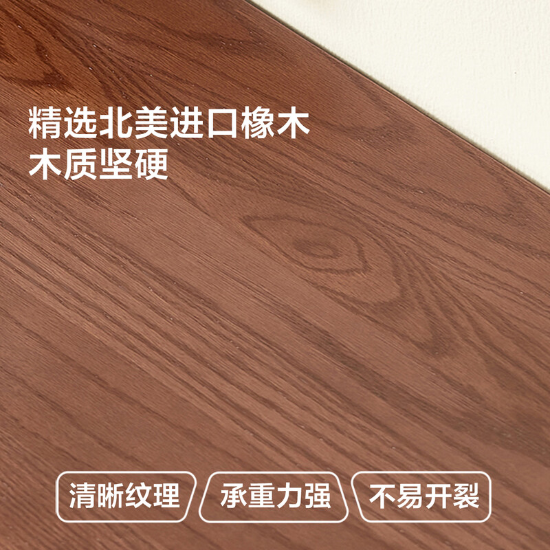 Lin's Home Retro Style Solid Wood Bed 1.5m Soft Packed Oak Double Bed Marriage Bed Master Bedroom King Bed Coco Series LH586A2 Retro Color + Black Bed + 0 Glue Ridge Pad 20cm 1.8m x 2m Solid Wood Rib Frame