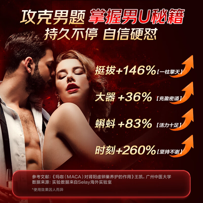 Selay Germany imports macaka oyster arginine tablets to nourish the kidneys, strengthen yang, support erection, delay testosterone stimulation, 5 boxes