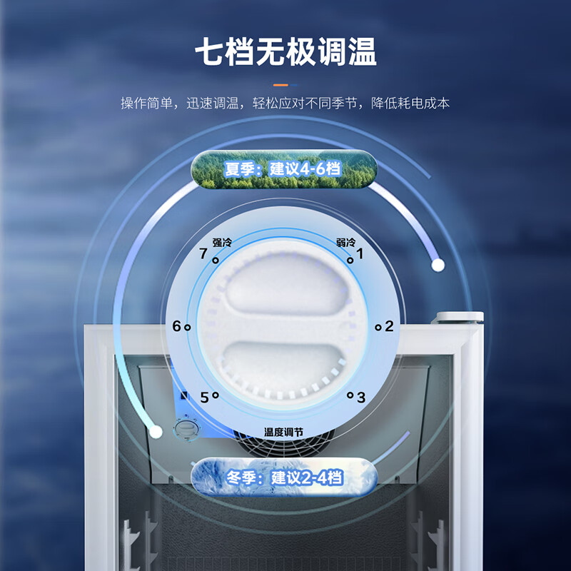 Aucma 229 liter display cabinet refrigerated fresh cabinet single door commercial refrigerator beverage beer cabinet vertical freezer ice bar flower and fruit refrigerator level 1 energy efficiency SC-229SNEB