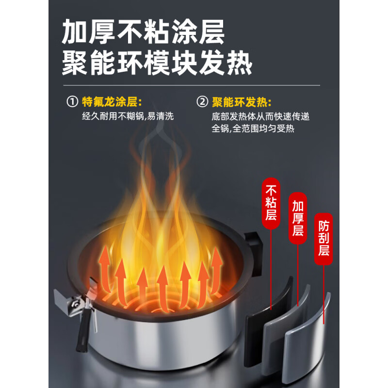 Popcorn machine for commercial stalls, new electric hot popcorn snack puffer, popcorn machine, popcorn machine, Chinese red-limited discount model, flat top popcorn