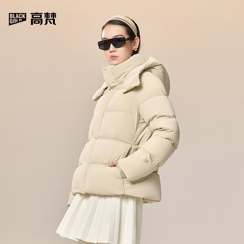 Govan Black Gold Goose Down Jacket Queen 5.0 Five-Gate 25 Years New Versatile Slim Women's Autumn and Winter Down Jacket Platinum No. 6 S