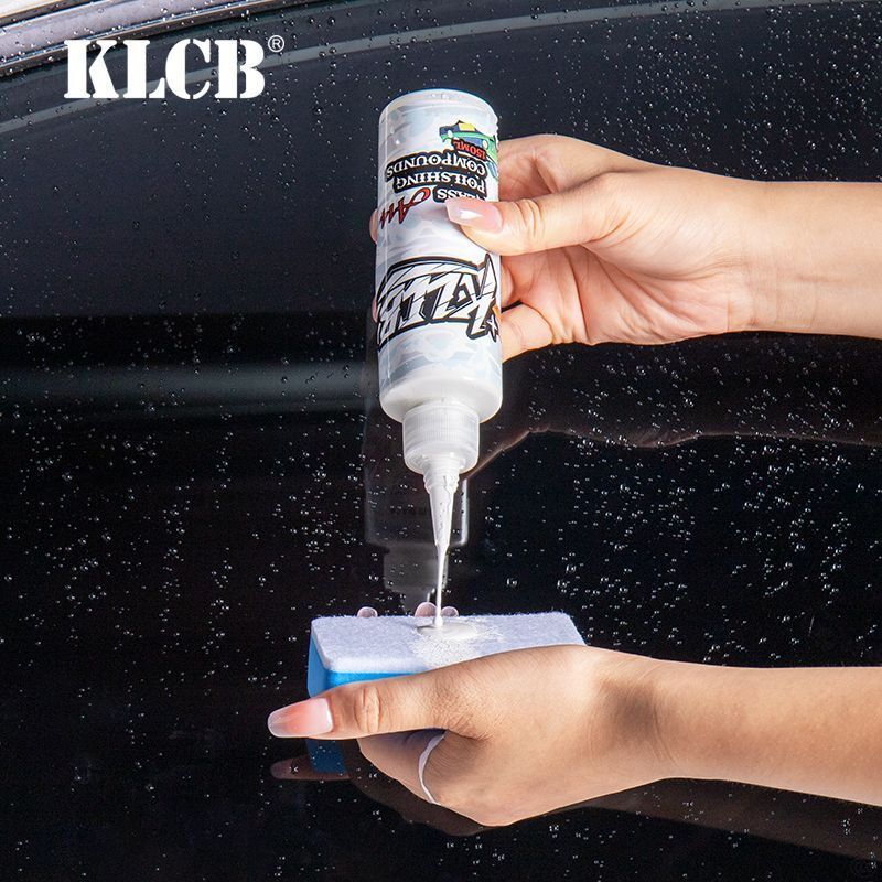 Klcb degreasing film car glass polishing powder upgrade oxidized oil film coating water stain slight scratch polishing liquid glass degreasing film agent 150ML +1 sponge wipe