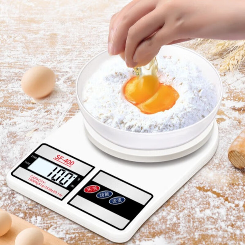 Fu Tang kitchen scale 10kg/1g household baking scale electronic scale kitchen electronic scale precision food scale gram scale battery model