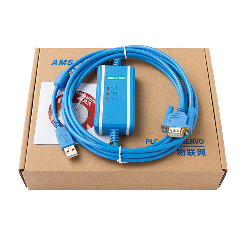 Yue Changsheng is suitable for Mitsubishi touch screen programming communication F920/30/40GOT data download cable USB-FX232- (FTDI) black USB-FX232-CAB-1+ isolation 3M