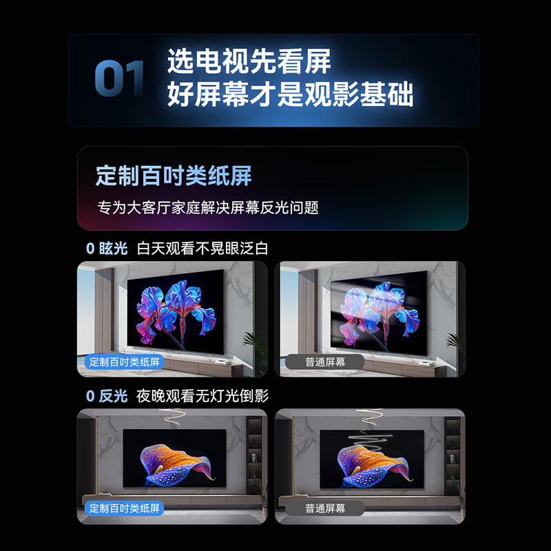 Skyworth TV 100A4F 100-inch MiniLED non-reflective screen Harman Audio 288Hz high brush gaming LCD flat-panel TV first-class energy efficiency state subsidy