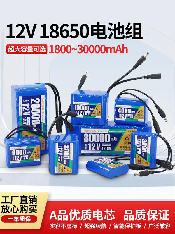 Safe, efficient and non-false 12V lithium battery pack monitoring LED lights and audio available Purchase instructions